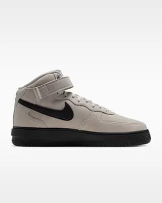Nike Air Force 1 Mid '07 GORE-TEX Vibram Men's Shoes Summit White/Blue Tint/Black [Summit White/Blue Tint/Black, Vibram outsole adds traction and durability., Padded collar]