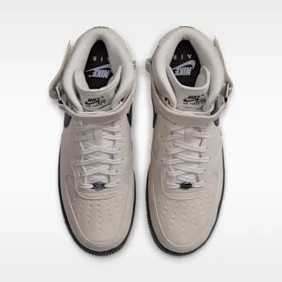 Nike Air Force 1 Mid '07 GORE-TEX Vibram Men's Shoes Summit White/Blue Tint/Black [Summit White/Blue Tint/Black, Vibram outsole adds traction and durability., Padded collar]