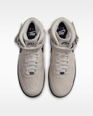 Nike Air Force 1 Mid '07 GORE-TEX Vibram Men's Shoes Summit White/Blue Tint/Black [Summit White/Blue Tint/Black, Vibram outsole adds traction and durability., Padded collar]