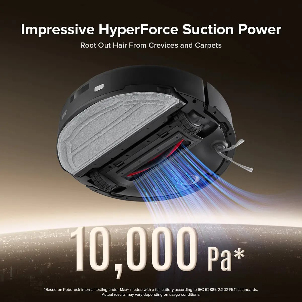 Roborock Q10 X5+ White [10,000 Pa, 5200 mAh, auto-empty dock]