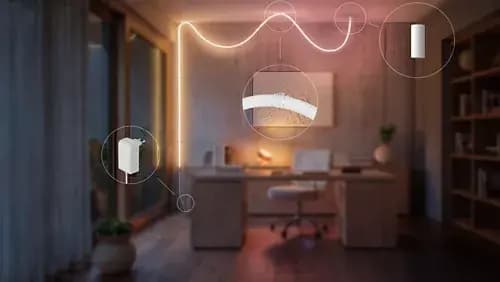 Philips Hue Liane 360° rope light 16ft [046677612757, Yes, Matte White]