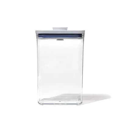 OXO POP 2.7qt Plastic Rectangle Airtight Food Storage Container White [Styrene Acrylonitrile, 2.7 Quart, 1 Pounds]