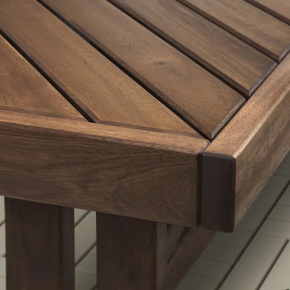 IKEA NORRMANSÖ Bench, outdoor, acacia [Width 39 3/8 ", Depth 15 3/4 ", Height 17 3/4 "]