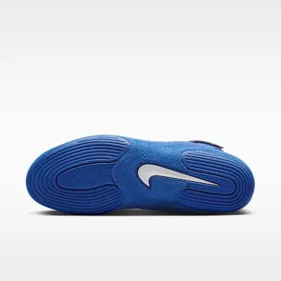 Nike Inflict Wrestling Shoes Game Royal/White/Metallic Silver [Game Royal/White/Metallic Silver, Lightweight mesh helps keep your foot cool., Foam cushioning feels light and comfor