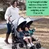Ingenuity 3D Lite Double Convenience Stroller - Black [Dimensions (Overall) 42.5 Inches (H) x 30 Inches (W) x 33.75, Weight 22 Pounds, Holds up to 50 Pounds, Dimensions (Collapsed)