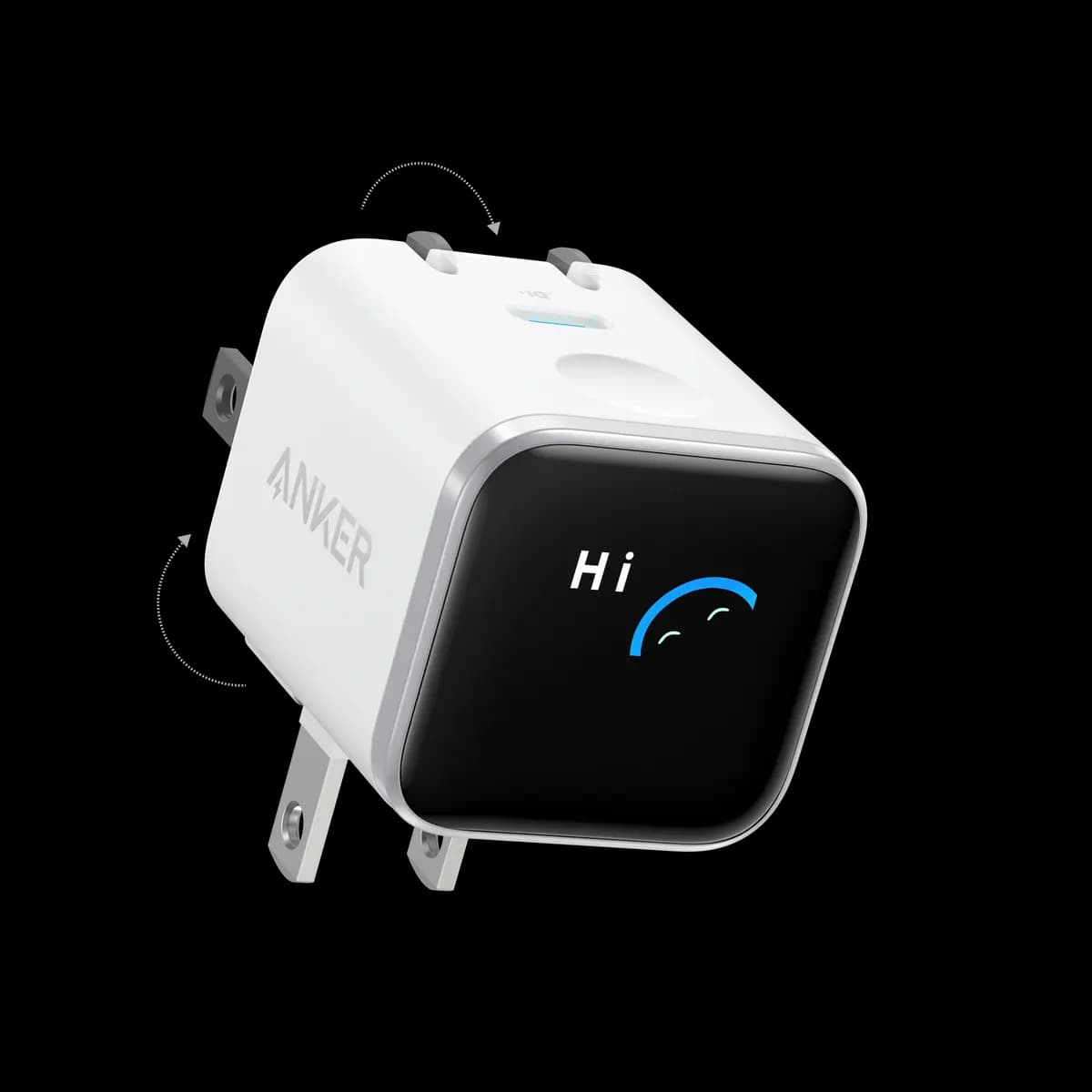 Anker Nano Charger (45W, Smart Display, 180° Foldable) [100-240V~ 50 / 60Hz, 1.5A Max, 5V⎓3A / 9V⎓3A / 15V⎓3A / 20V⎓2.25A (45W Max), 45W Max]
