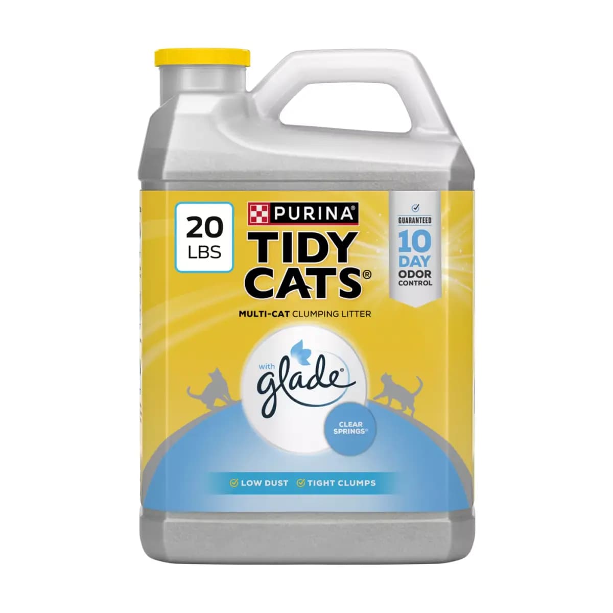Purina® Tidy Cats® With Glade Clear Springs Multi Cat Clumping Clay Cat Litter - Scented, Low Dust [Material Natural Clay Product With Deodorizing Sy, Environment Type Indoors, Spe