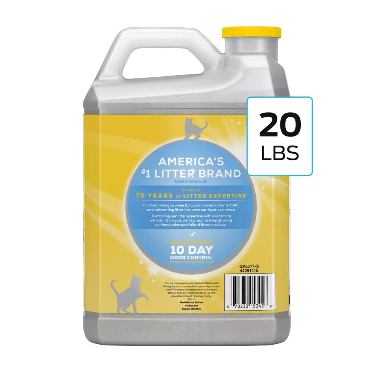 Purina® Tidy Cats® With Glade Clear Springs Multi Cat Clumping Clay Cat Litter - Scented, Low Dust [Material Natural Clay Product With Deodorizing Sy, Environment Type Indoors, Spe