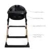 Munchkin Float Easy Clean Foldable High Chair - Compact Modern Design - Black [Dimensions (Overall) 1 Inches (H) x 1 Inches (W) x 1 Inches (, Weight 1 Pounds, Holds up to 1 Pounds,