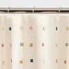 13pc PEVA Mini Check Shower Curtain and Rings Set Multi - Room Essentials™ [72 Inches (H) x 70 Inches (W), .7 Pounds, Pressed or Molded]
