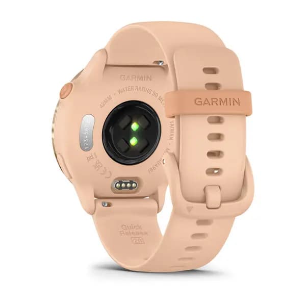 Garmin vívoactive 6 Metallic Pink Dawn with Pink Dawn Band [AMOLED (optional always-on mode), Swim, 5 ATM, 1.2" (30.4 mm) diameter]