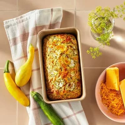 Figmint 5"x9" Nonstick Aluminized Steel Loaf Pan Gold - Figmintâ„¢: Bread Loaf Pan, Dishwasher & Oven-Safe, PTFE-Free [.69 Pounds, Aluminized Steel, Rectangle (shape)]