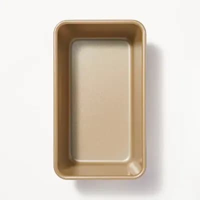 Figmint 5"x9" Nonstick Aluminized Steel Loaf Pan Gold - Figmintâ„¢: Bread Loaf Pan, Dishwasher & Oven-Safe, PTFE-Free [.69 Pounds, Aluminized Steel, Rectangle (shape)]