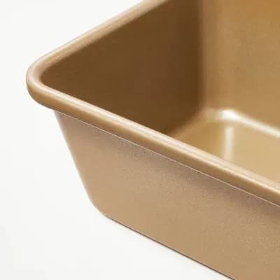 Figmint 5"x9" Nonstick Aluminized Steel Loaf Pan Gold - Figmintâ„¢: Bread Loaf Pan, Dishwasher & Oven-Safe, PTFE-Free [.69 Pounds, Aluminized Steel, Rectangle (shape)]