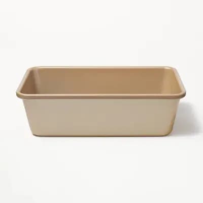 Figmint 5"x9" Nonstick Aluminized Steel Loaf Pan Gold - Figmintâ„¢: Bread Loaf Pan, Dishwasher & Oven-Safe, PTFE-Free [.69 Pounds, Aluminized Steel, Rectangle (shape)]