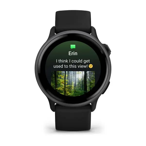 Garmin vívoactive 6 Slate with Black Band [AMOLED (optional always-on mode), Swim, 5 ATM, 1.2" (30.4 mm) diameter]
