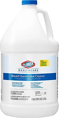 Clorox Healthcare® Bleach Germicidal Cleaner Refill, 128 Ounces [Number Of Containers 1, Size (container) 128 oz, antibacterial Yes, contains bleach Yes]