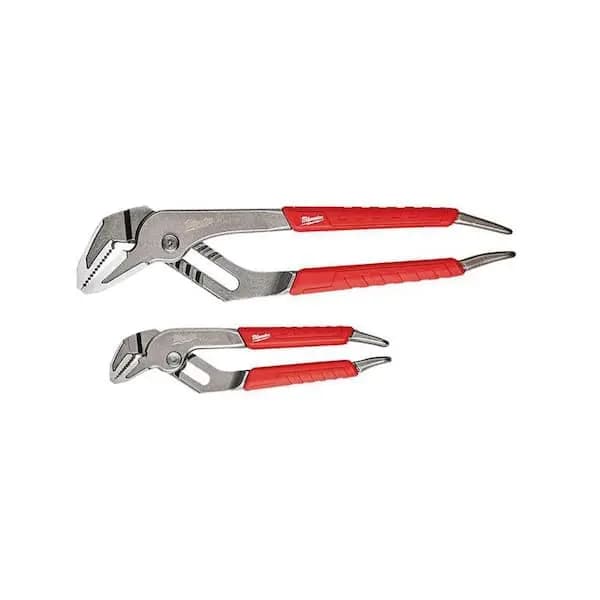 Milwaukee 6 in. and 10 in. Straight-Jaw Pliers Set (2-Piece), 48-22-6330 [Features: Comfort Grip, Hand Tool Type: Plier Set, Individual/Set: Set]