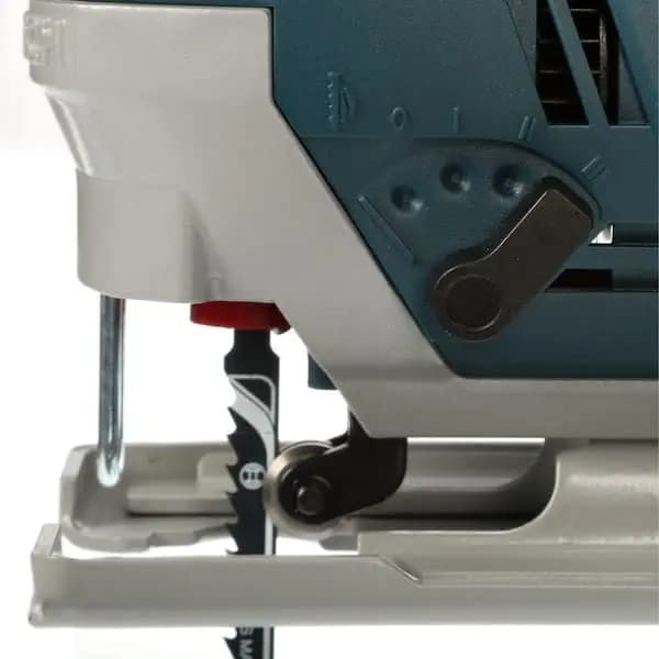 Bosch 6 Amp Corded Variable Speed Top-Handle Jig Saw Kit with Assorted Blades and Carrying Case, JS260 [Amperage (A): 6 A, Bevel Capacity (degrees): 45 °, Color Family: Blue]