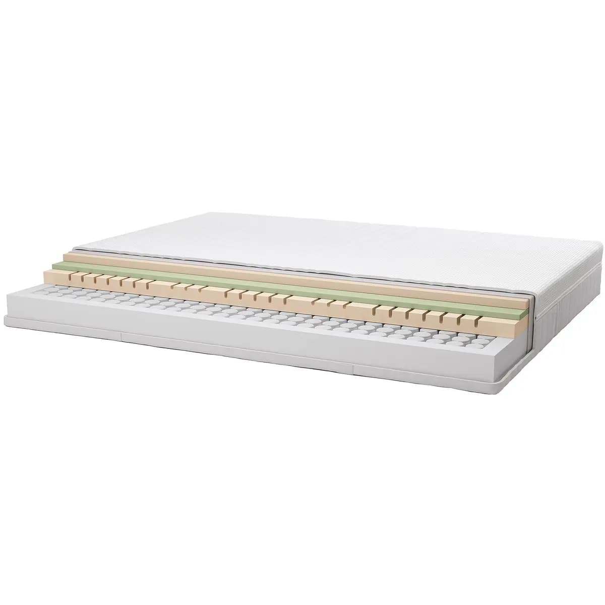 IKEA ÅNNELAND Hybrid mattress, medium firm/white Queen [Length 79 1/2 ", Width 59 7/8 ", Thickness 9 1/2 "]