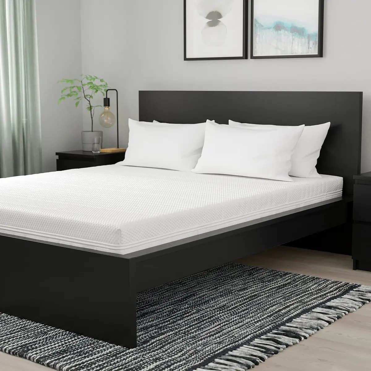 IKEA ÅNNELAND Hybrid mattress, medium firm/white Queen [Length 79 1/2 ", Width 59 7/8 ", Thickness 9 1/2 "]