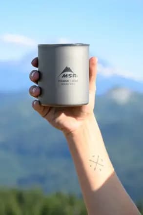 MSR Titan Double-Wall Insulated Mug [Backpacking Camping, 0.4 liters, 12.7 fluid ounce]