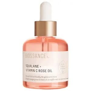 Biossance Vitamin C Rose Brightening and Firming Face Oil + Squalane Original [Normal, Dry, Combination, and Oily, Oil, 1.01 oz / 30 mL]