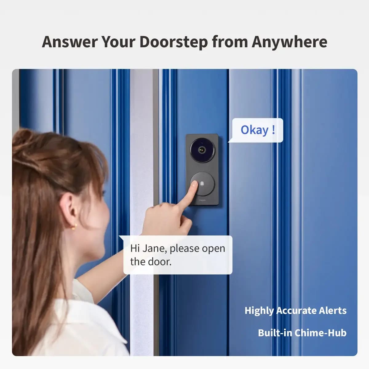 Aqara Doorbell Camera Hub G410 [5.57 x 2.56 x 1.20 in, 538g, 2K]