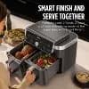 Ninja 10qt Foodi DualZone 2-Basket Air Fryer Capacity [18.74 Pounds, Metal, Plastic, 10 Quart]