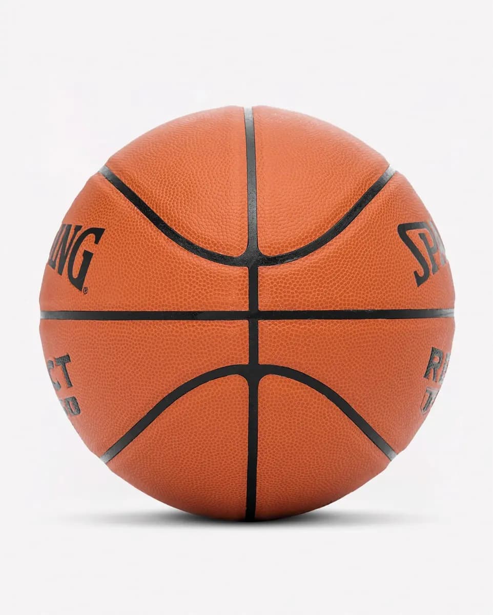 Spalding React TF250® Indoor-Outdoor Basketball [GRIP IT, SHOOTER’S TOUCH, ALL SURFACE PLAY]