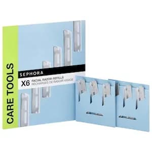 SEPHORA COLLECTION Metal Facial Razor Refills 6 blades/1 [Normal, Combination, Dry, and Oily, 6 blades/1]