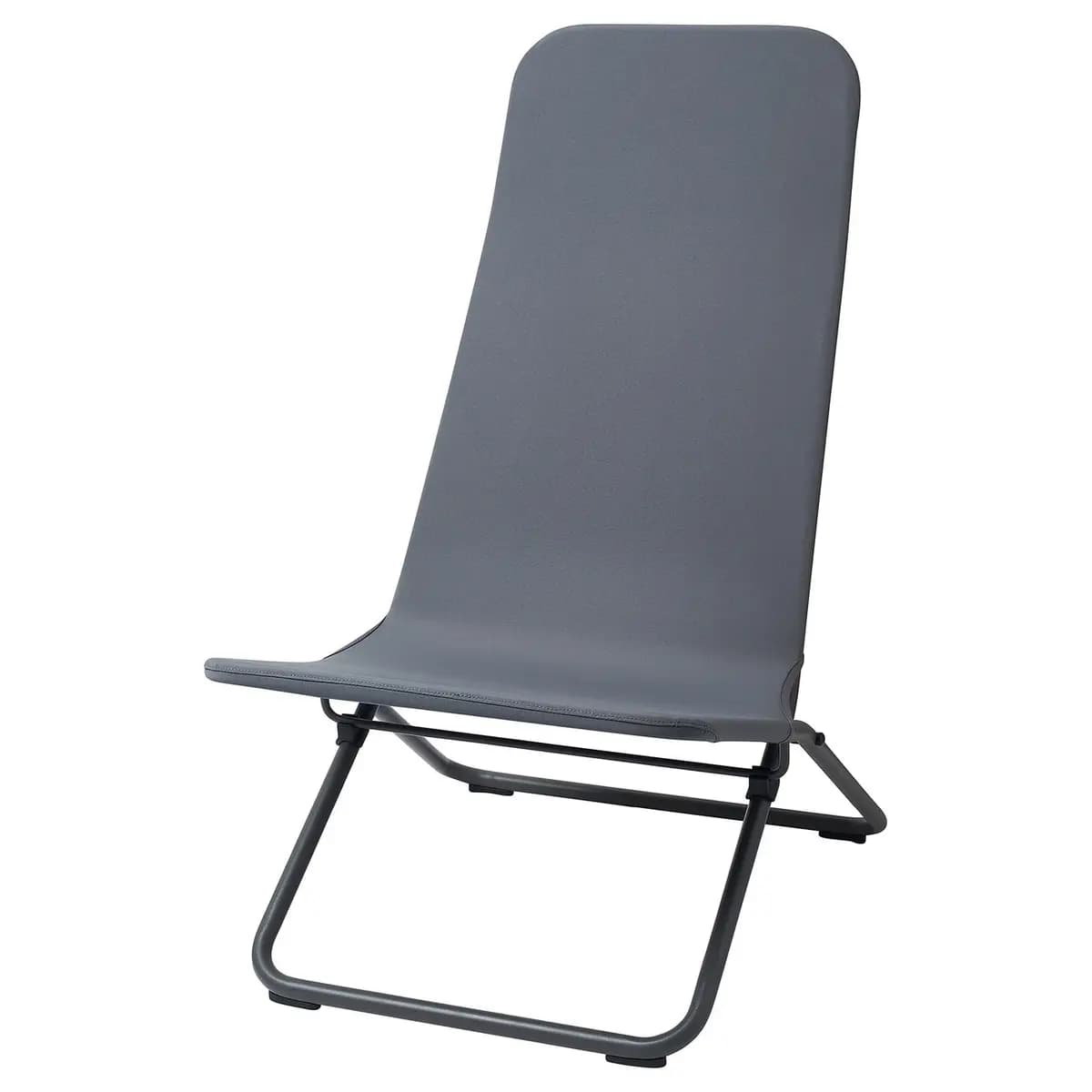 IKEA VIGGSÖ Lounge chair, outdoor, foldable dark gray [Width 22 7/8 ", Depth 31 1/2 ", Height 36 5/8 "]