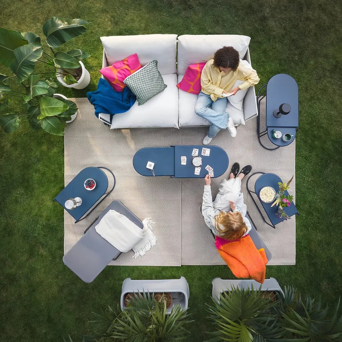 IKEA VIGGSÖ Lounge chair, outdoor, foldable dark gray [Width 22 7/8 ", Depth 31 1/2 ", Height 36 5/8 "]