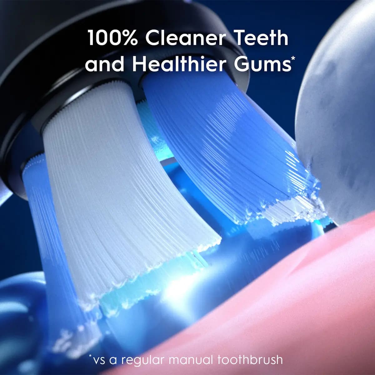 Oral-B iO Series 9 Rechargeable Electric Toothbrush, Aqua Marine [Our dentist-inspired round brush head reaches deep between teeth to remove 100% more plaqu, Smart Pressure Sensor,