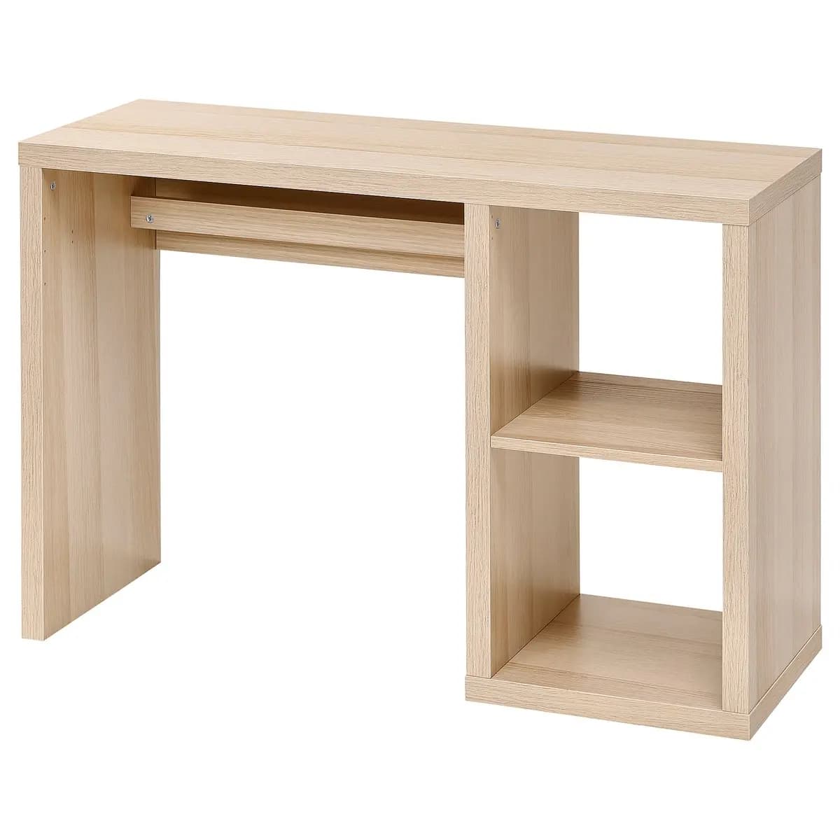 IKEA KALLAX Desk, white stained/oak effect [Width 43 3/4 ", Depth 15 3/8 ", Height 30 3/8 "]