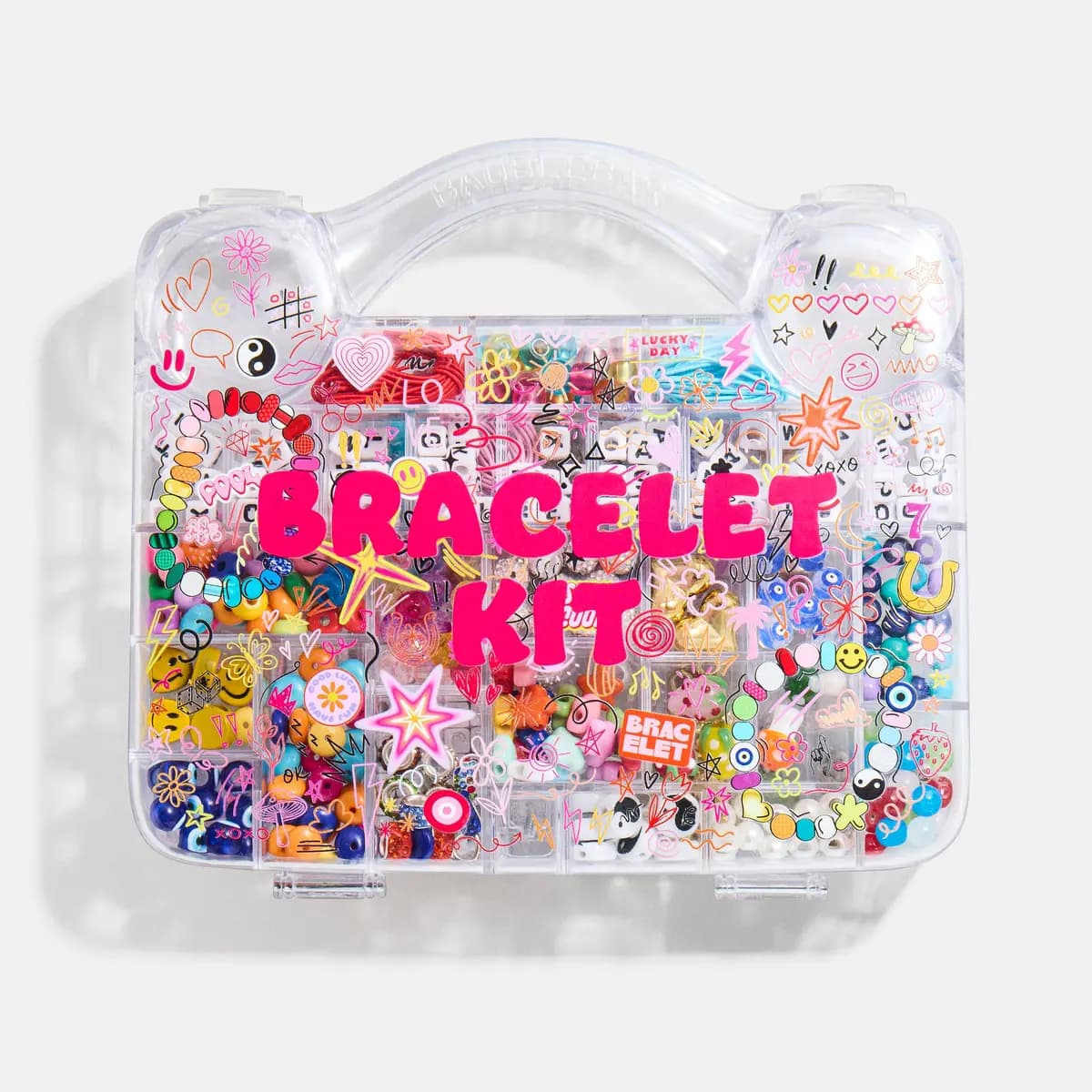BaubleBar The Ultimate Bead Kit - Bright Bracelet Kit [Choose from a mix of 400+ beads — from alp, Includes 3 complete sets of alphabet beads, Browse from a range of vibrant cords 