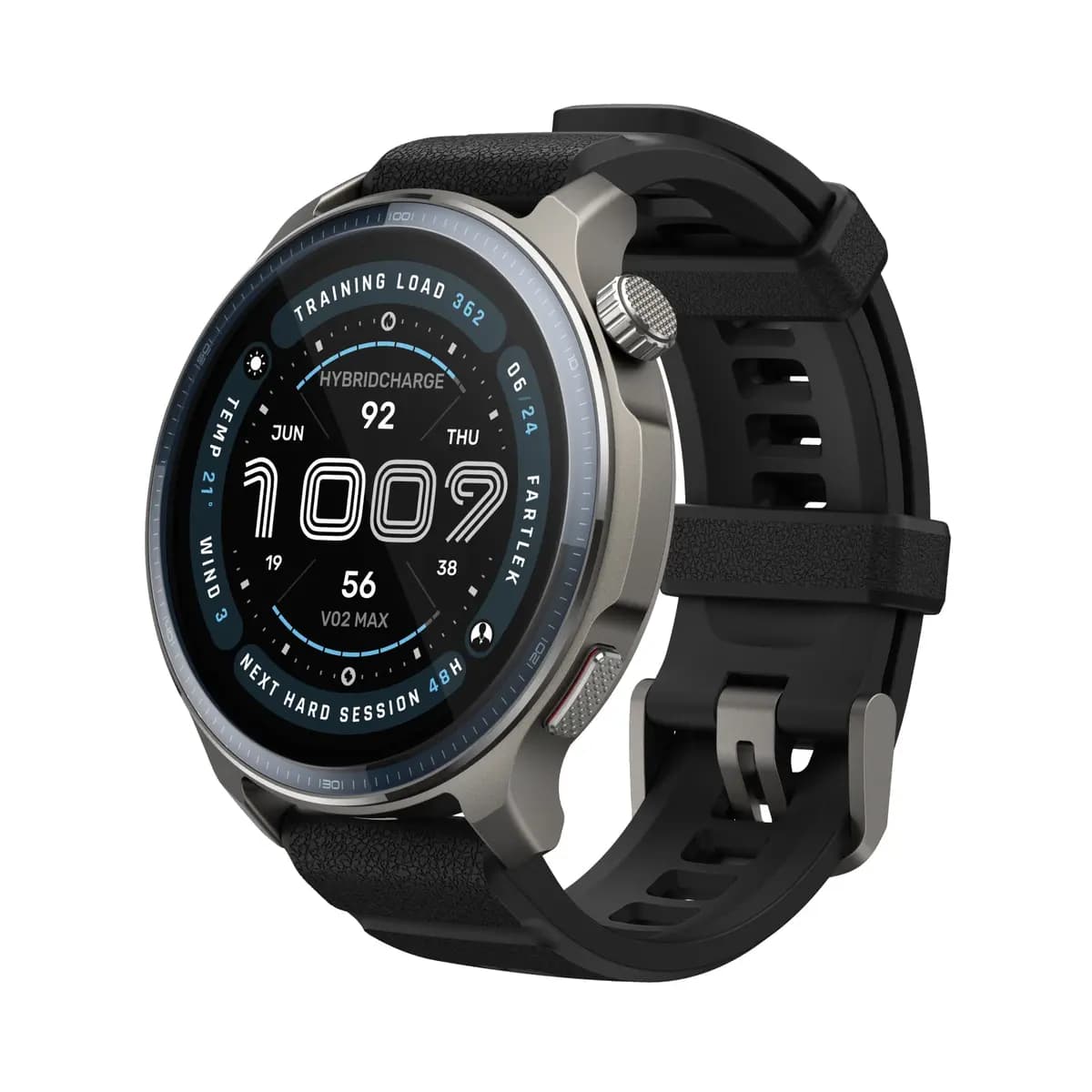 Amazfit Balance 2 Black (with additional Lava strap) [47.4 x 47.4 x 12.3mm, 1.5", Up to 21 days]