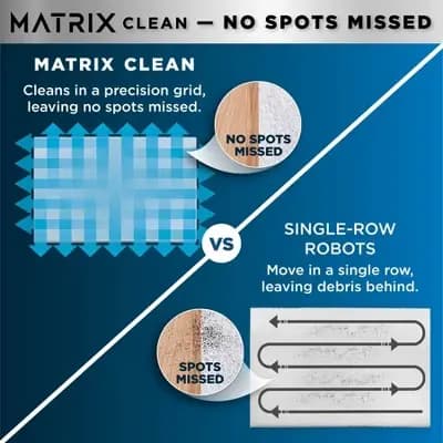 Shark Matrix Plus 2-in-1 Cordless Robot Vacuum & Mop RV2610WA 10" Cleaning Path Black [10 Inches, 1000 Watts, Battery]
