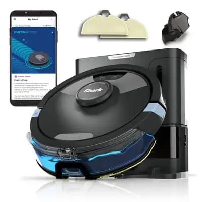 Shark Matrix Plus 2-in-1 Cordless Robot Vacuum & Mop RV2610WA 10" Cleaning Path Black [10 Inches, 1000 Watts, Battery]