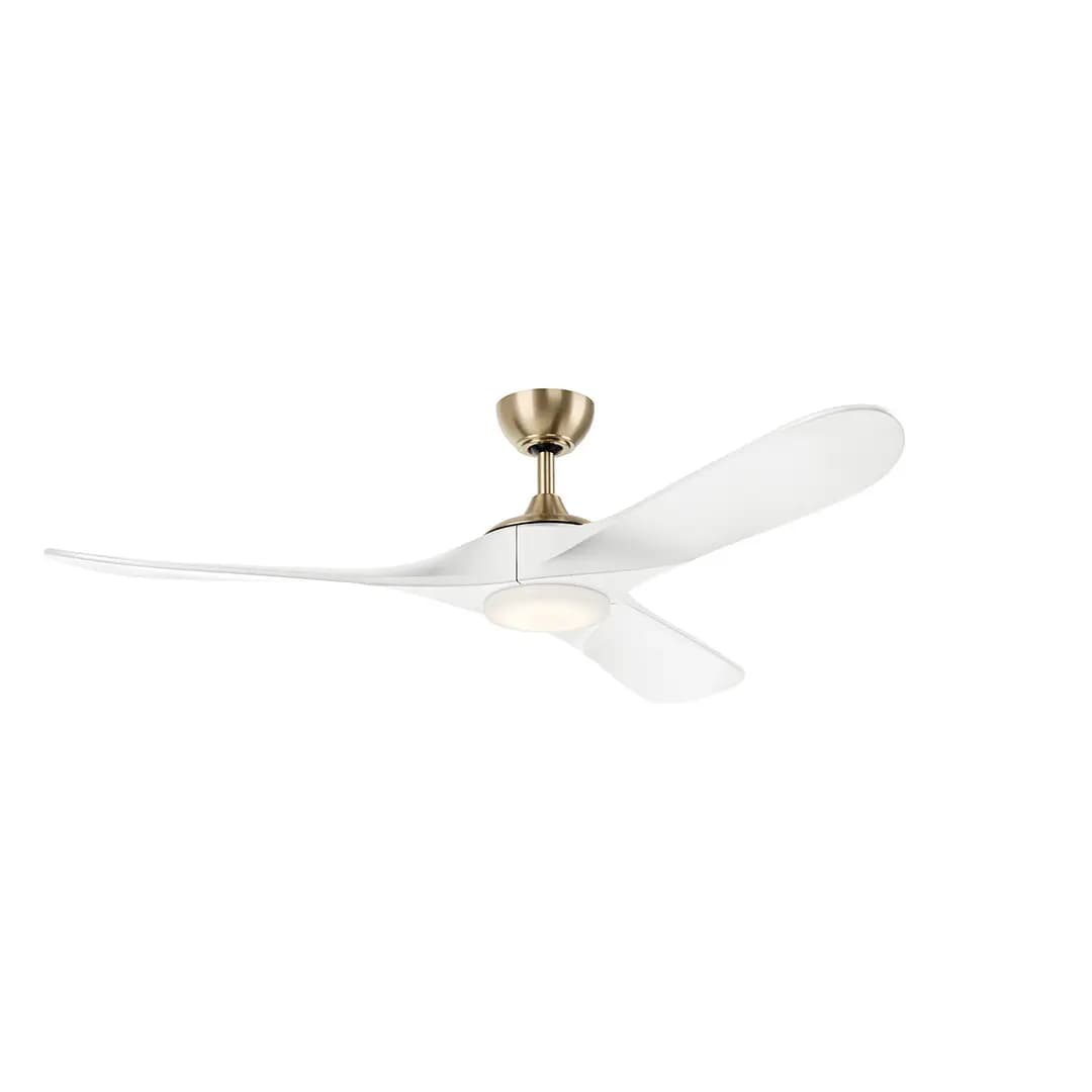 Kichler Mylo Ceiling Fan Anvil Iron | Honey Maple [Attribute 60", Attribute 3 Blades, Attribute Selectable CCT]