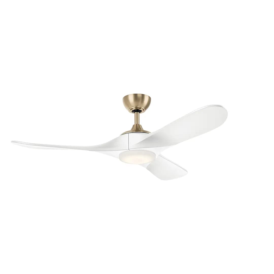 Kichler Mylo Ceiling Fan Anvil Iron | Honey Maple [Attribute 60", Attribute 3 Blades, Attribute Selectable CCT]