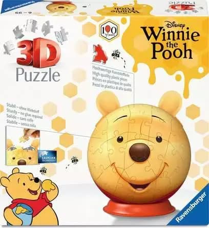 Ravensburger 3D Puzzle Ball Character Puzzle-Ball Winnie the Pooh - 72 Pieces [72, ages 6 - 99]