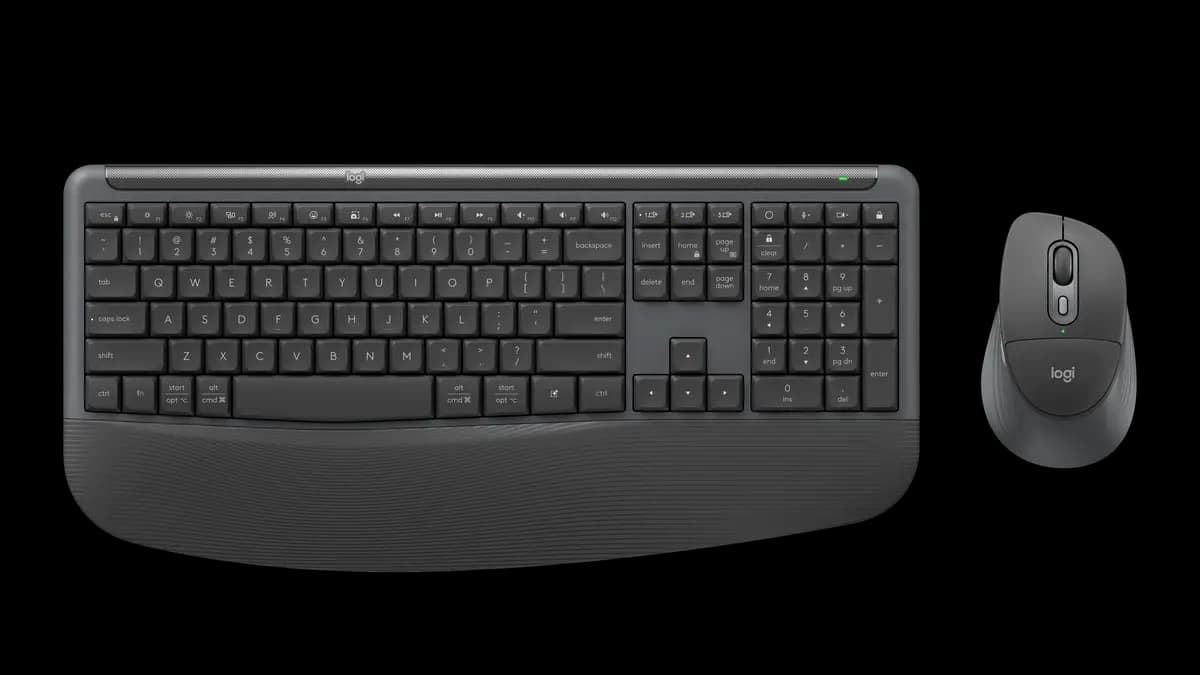 Logitech Signature Comfort Plus Combo MK880 - Graphite - English US (QWERTY) [8.34 in (211.74 mm), 17.49 in (444.15 mm), 1.18 in (29.88 mm)]