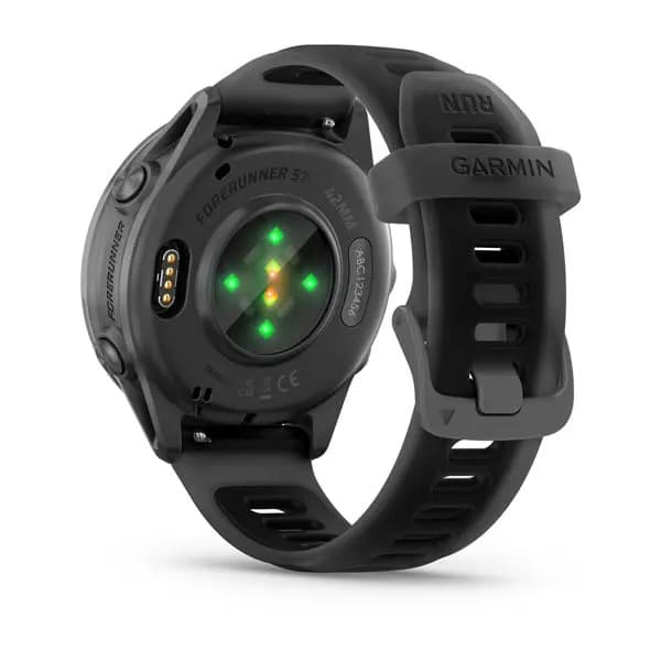 Garmin Forerunner 570 42mm Slate Gray Aluminum with Translucent Black/Black Band [AMOLED (optional always-on mode), 5 ATM, 1.2" (30.4 mm) diameter]