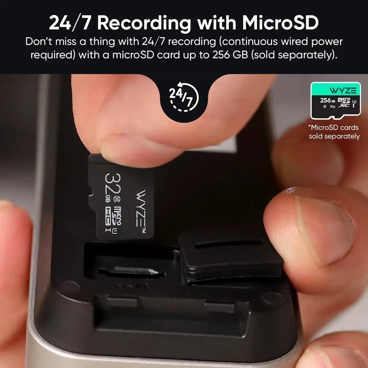 Wyze Battery Video Doorbell Black [1536 x 1536, IP65, Wi-Fi 6]