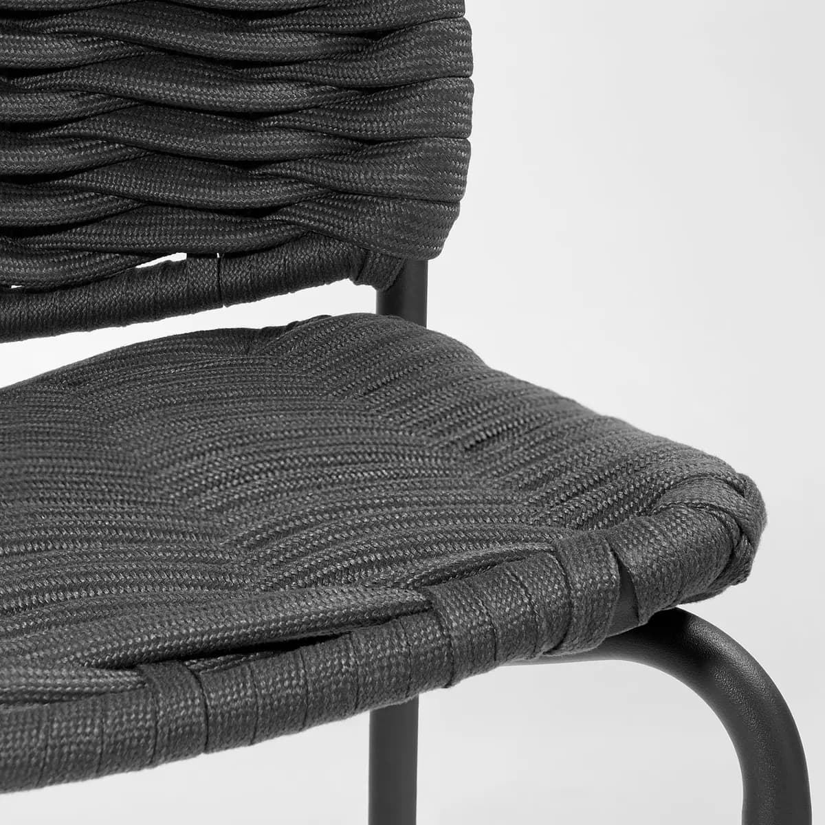 IKEA TEGELÖN Chair, in/outdoor, dark gray/black [Width 22 7/8 ", Depth 24 ", Height 32 5/8 "]