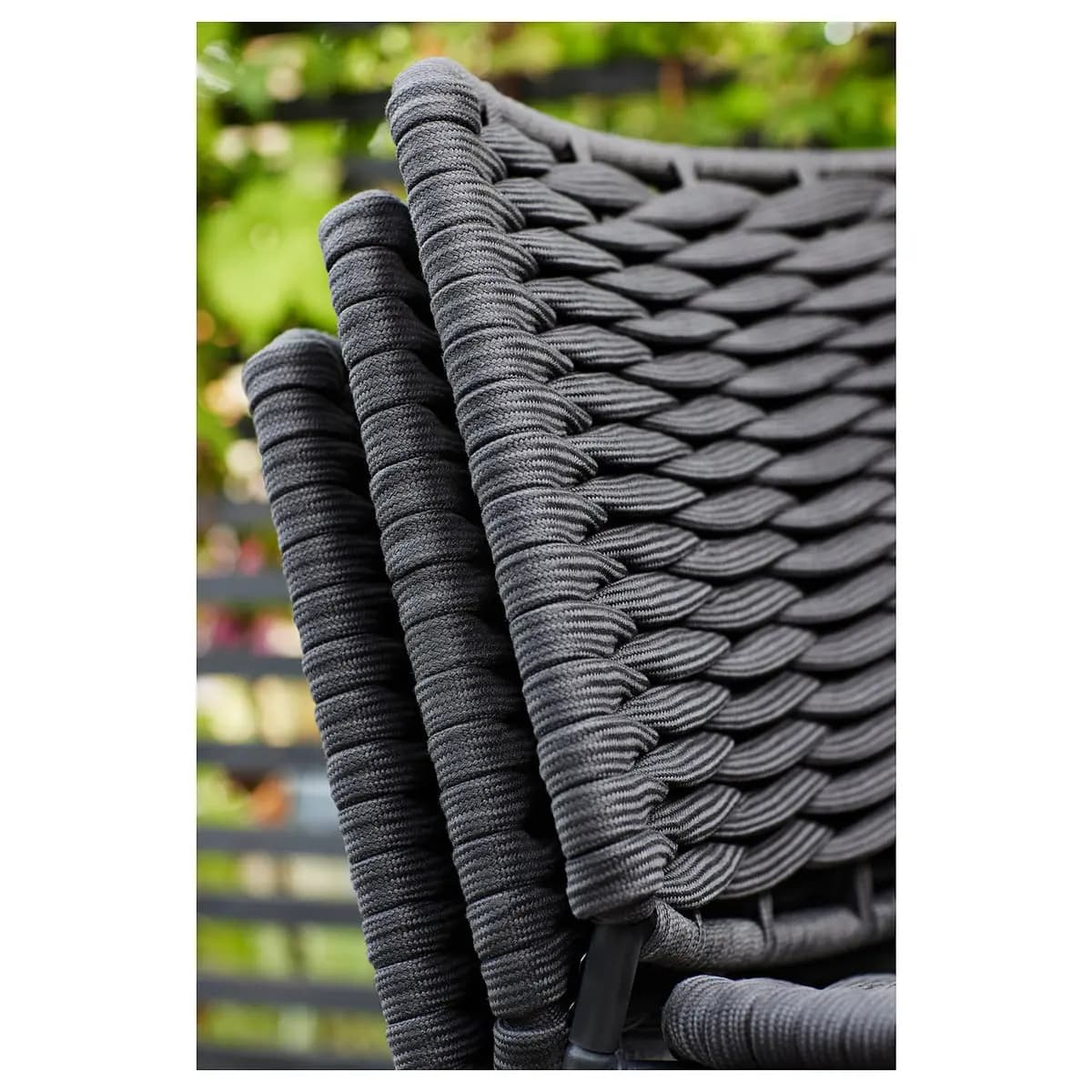IKEA TEGELÖN Chair, in/outdoor, dark gray/black [Width 22 7/8 ", Depth 24 ", Height 32 5/8 "]