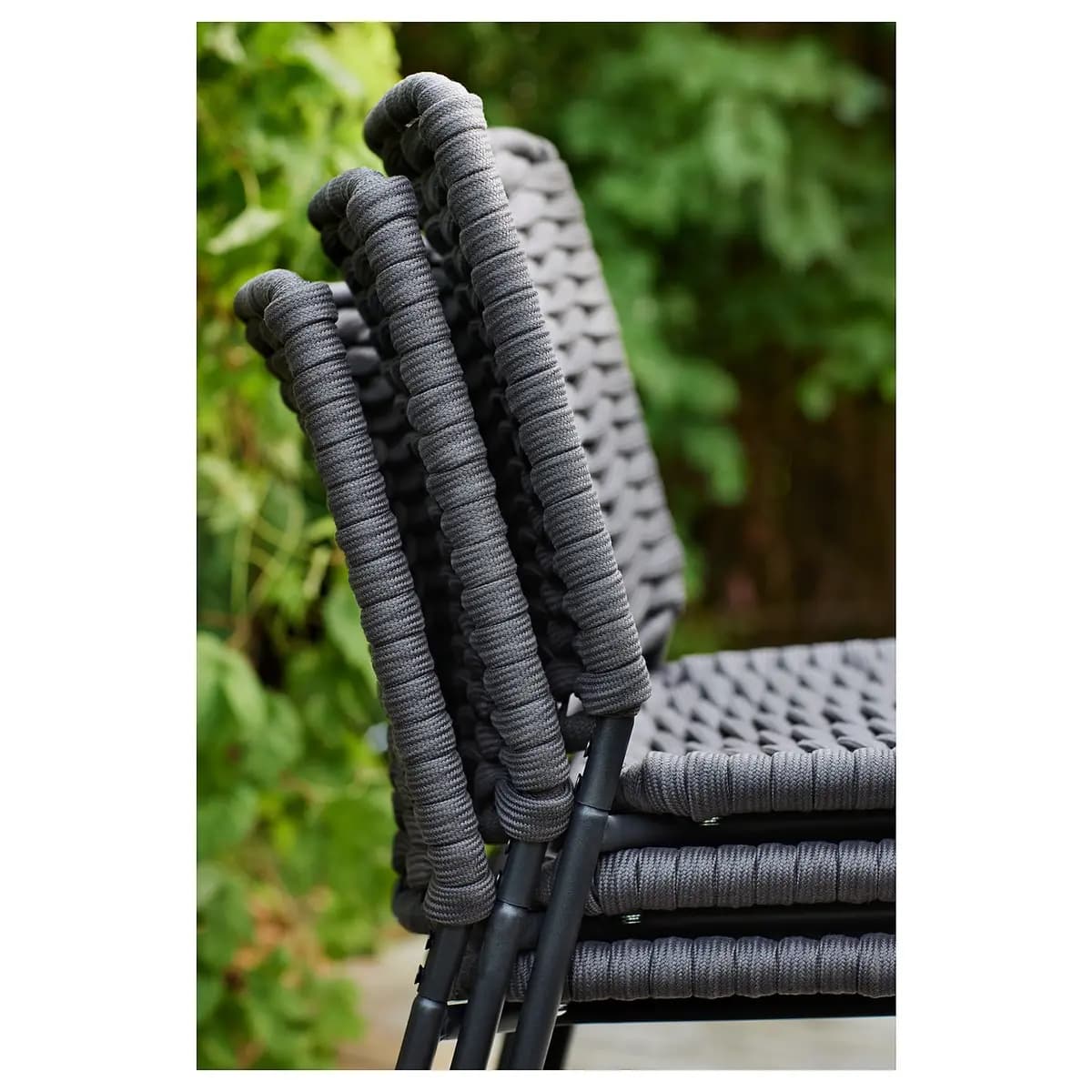 IKEA TEGELÖN Chair, in/outdoor, dark gray/black [Width 22 7/8 ", Depth 24 ", Height 32 5/8 "]