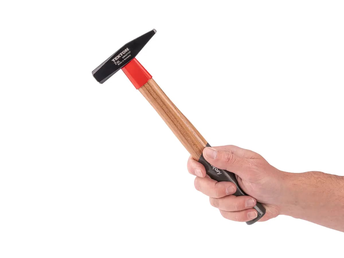 TEKTON 7 oz. Cross Peen Hammer [A. Length (in.) 11.0, B. Width (in.) 3.8, C. Height (in.) 0.8]