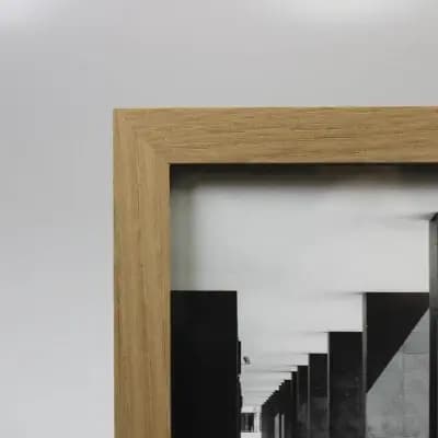 Threshold Thin Hinged Frame Holds 2 (4"x 6") Photos Frame Natural - Thresholdâ„¢ [MDF (Medium-Density Fiberboard) (Frame), 4 x 6 Inches, Glass]